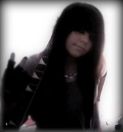 me with long brown hair