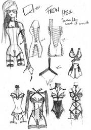 designing FROM HELL Collection / 2011. So now u see why I do not connect very often to this site :D This is one of many sketches before the final suits.