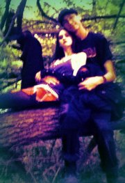 Mike and I relaxing in a tree after are all day into late at night nature walk. Jun of 2011