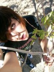 Me with red and black hair